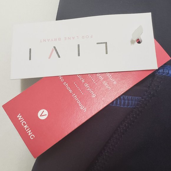 NWT LIVI Activewear High Rise Wicking Knee Short Black Size 26/28 - Picture 4 of 4